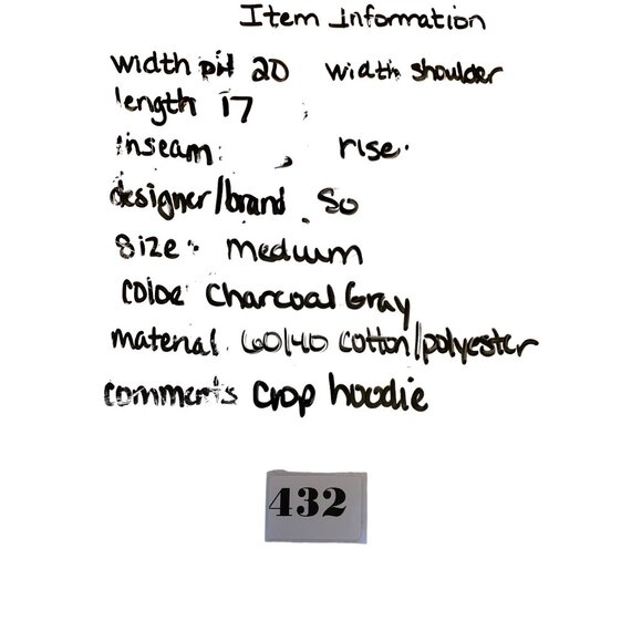 🌸3/$15🌸Charcoal Gray Lounge Life Crop Hoodie sz Medium - Picture 4 of 5